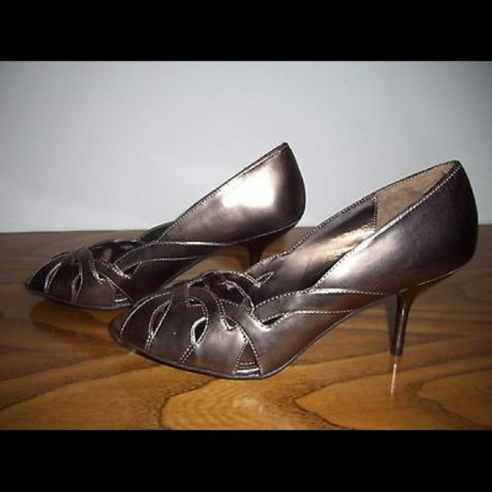 Steve Madden Bronze Heels, Women's Size 9.5M