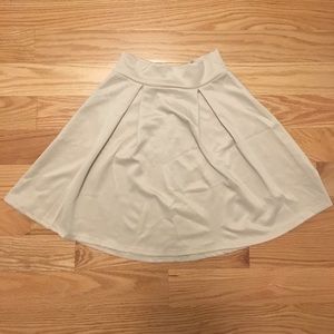 Khaki Beige Skater Dress