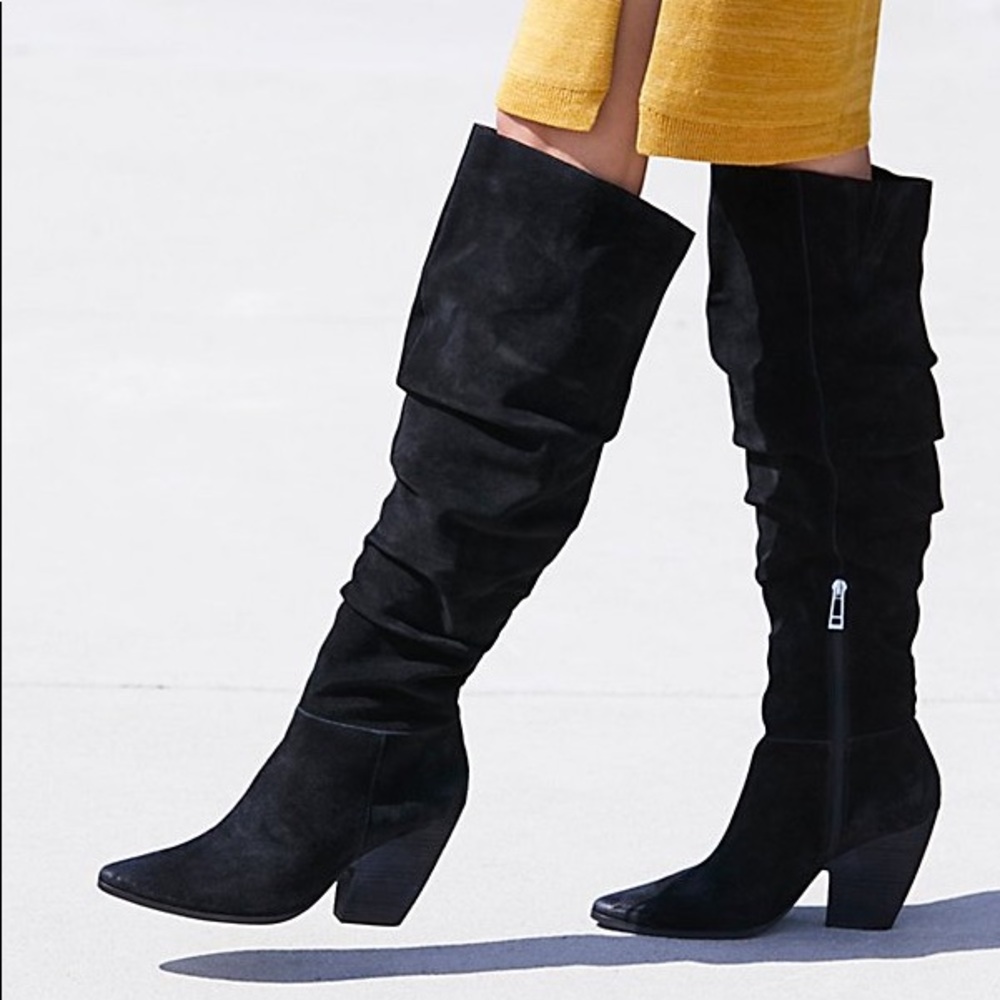 FREE PEOPLE Jessie Over the Knee Slouch BOOTS NEW - Picture 5 of 8