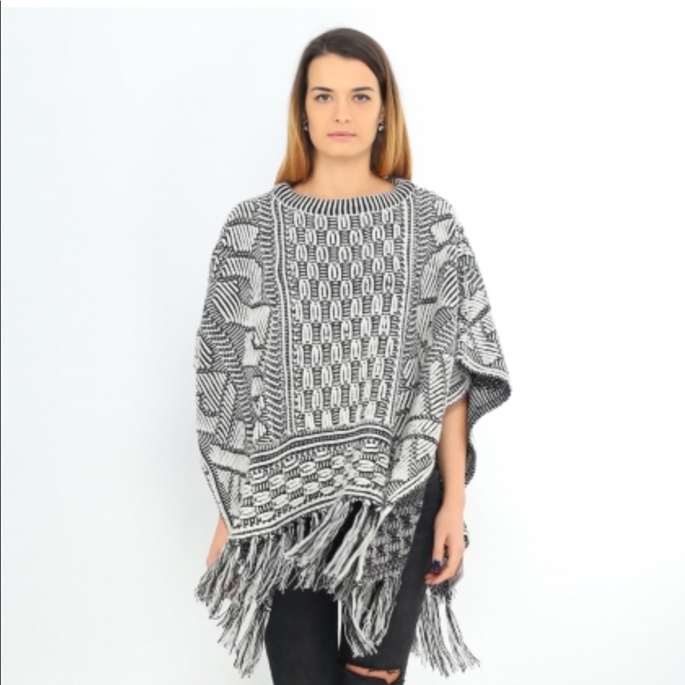 New poncho Zara mixture-of-shades