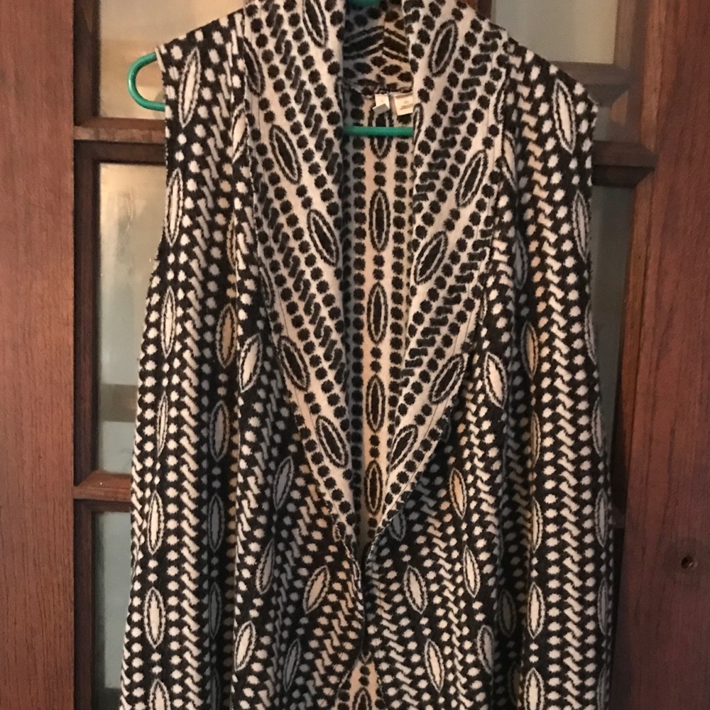 Anthropology (Moth) Shawl collar duster vest.