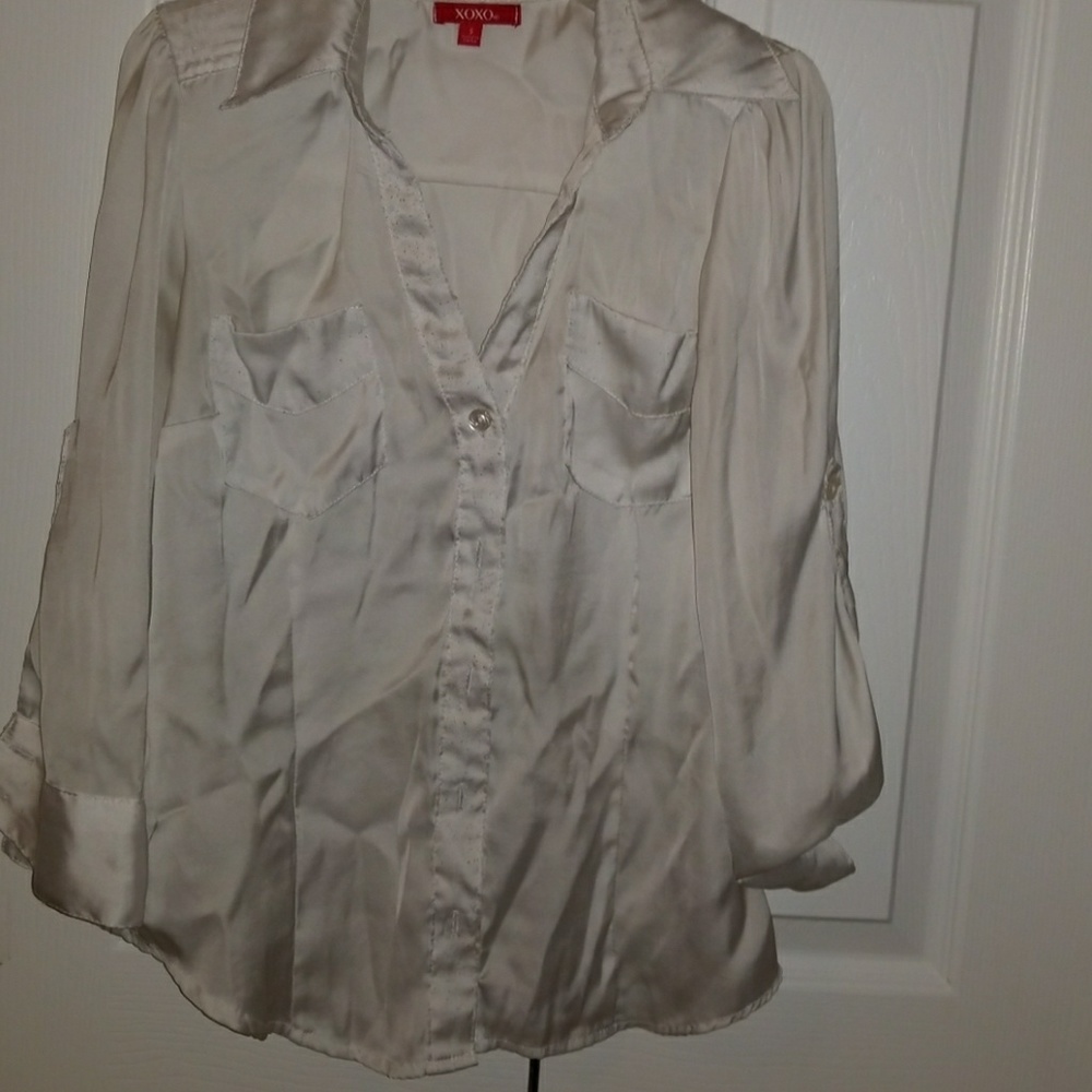 Silk white blouse
