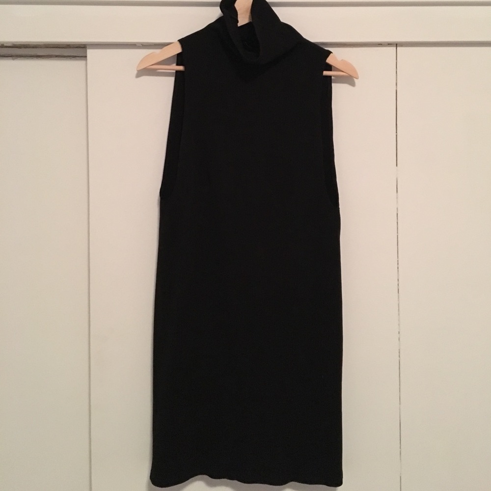 Reformation Black Cowl Neck Mini