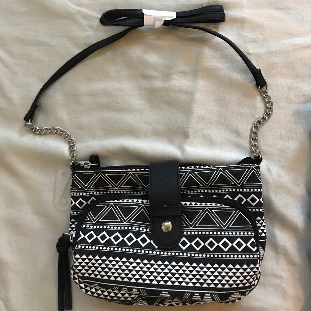 Cute black and white purse