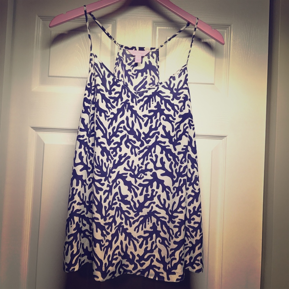 Lilly Pulitzer Bright Navy Treasure Tank