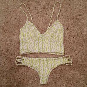 Tori Praver Jess top and Chandak bottom India lime