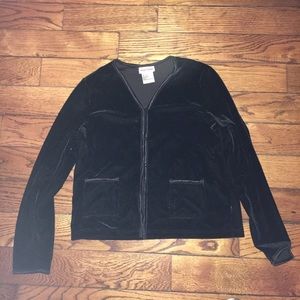 American girl Valore black velvet jacket