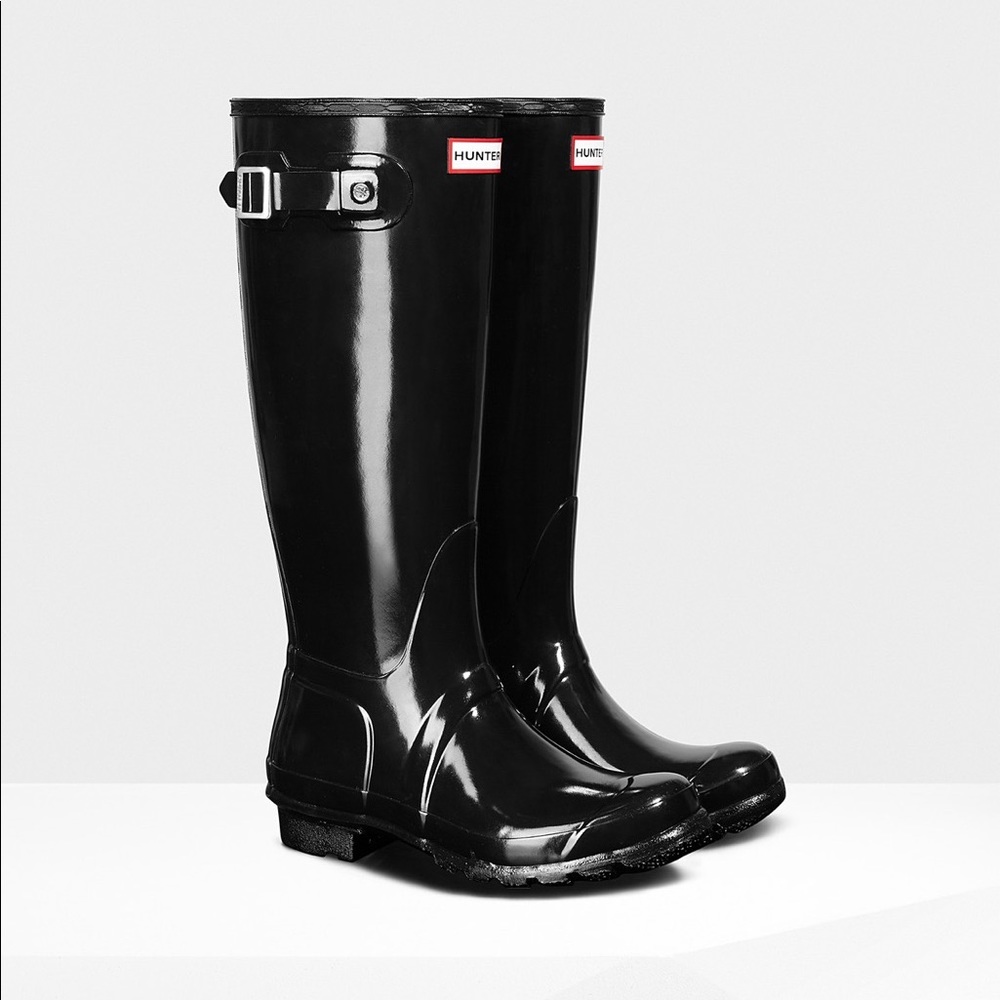 Hunter Original Tall Gloss Rain Boots - Picture 2 of 6