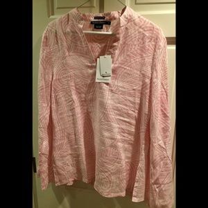 New Island company pink and white tunic .
