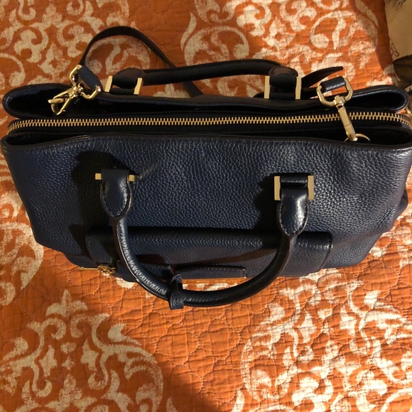 Michael Kors Navy Blue Satchel - Picture 2 of 8