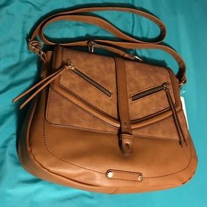 Tan Crossbody Tote NWT