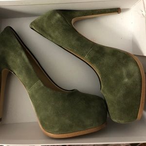 Olive Green Heels