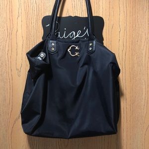 C Wonder Black Zip Tote