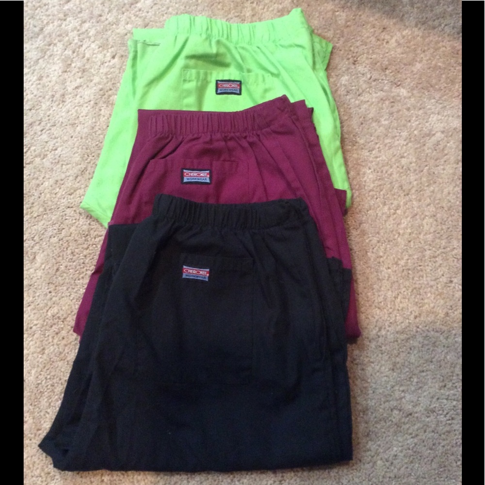 Set of 3 Cherokee women's scrub pants