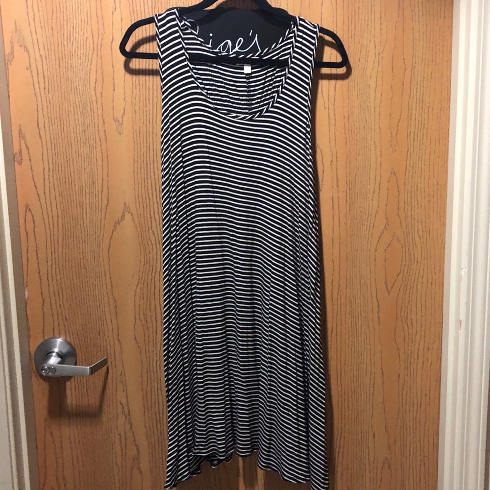 Black & White Striped Dress