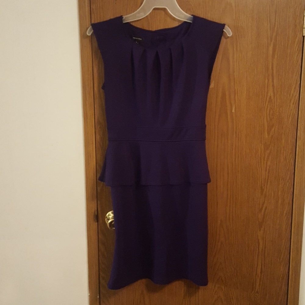 Purple Peplum Dress