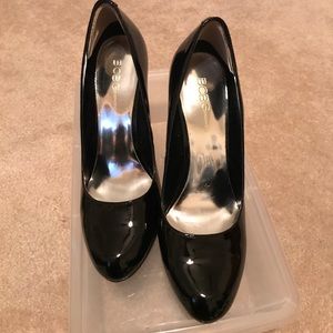 BCBG patent leather heels
