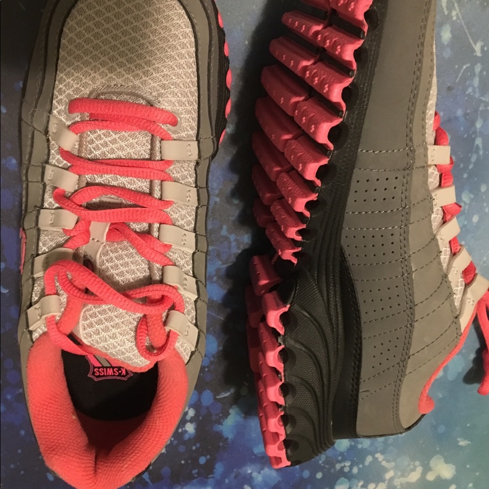 K Swiss tennis shoes.  For work and play.  New