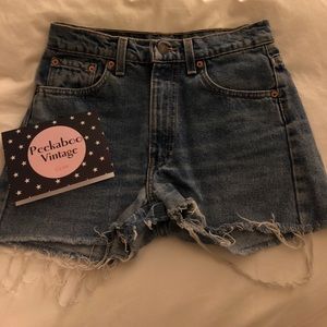 Levi’s vintage denim shorts