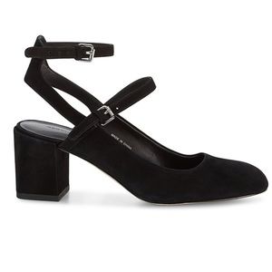 NEW Rebecca Minkoff suede heels in black