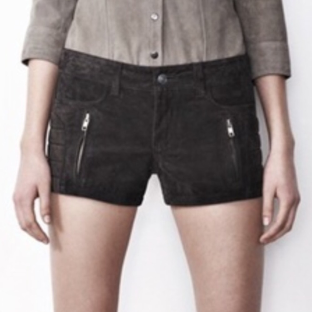 All Saints Leather shorts