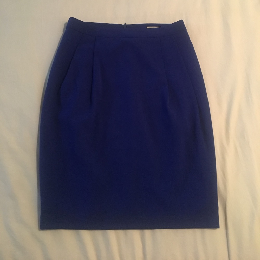 Royal blue skirt