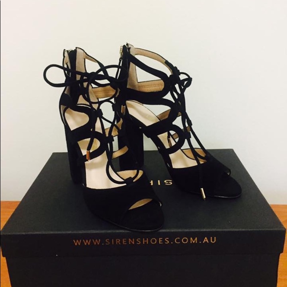 Nasty Gal Black SIREN heels