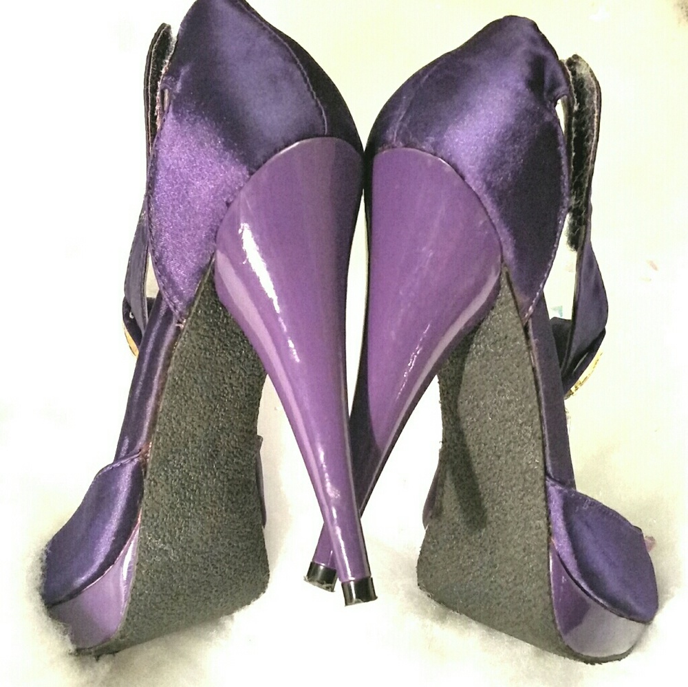 Express Rhinestone Statement Heels - Picture 4 of 8