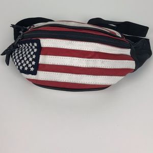 VINTAGE American Flag Fanny Pack USA Olympics