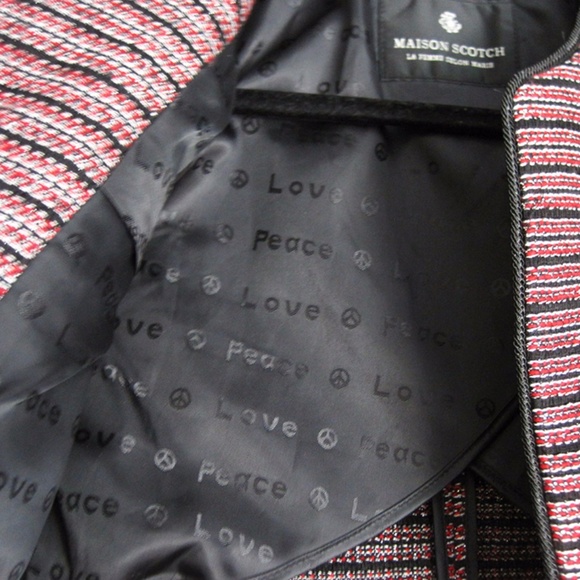 ❌SOLD❌Maison Scotch Cropped Striped Jacket XS - Picture 5 of 7