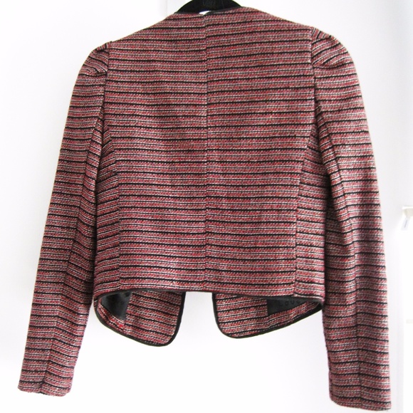 ❌SOLD❌Maison Scotch Cropped Striped Jacket XS - Picture 6 of 7