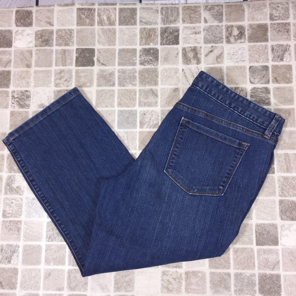 Loft blue jean capris 12
