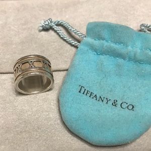 Tiffany & Co sterling atlas ring