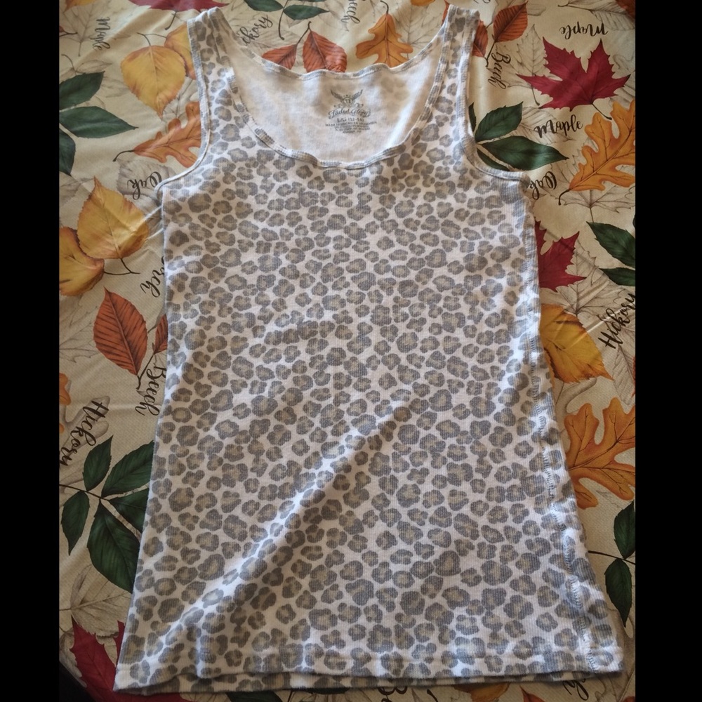 Leopard print tank top