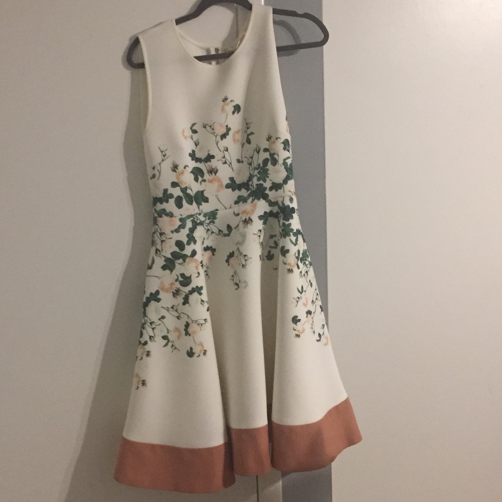 Beautiful floral scuba midi dress