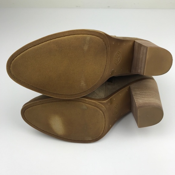 [Lucky Brand] Suede Embroidered Ankle Boots Boho - Picture 7 of 8