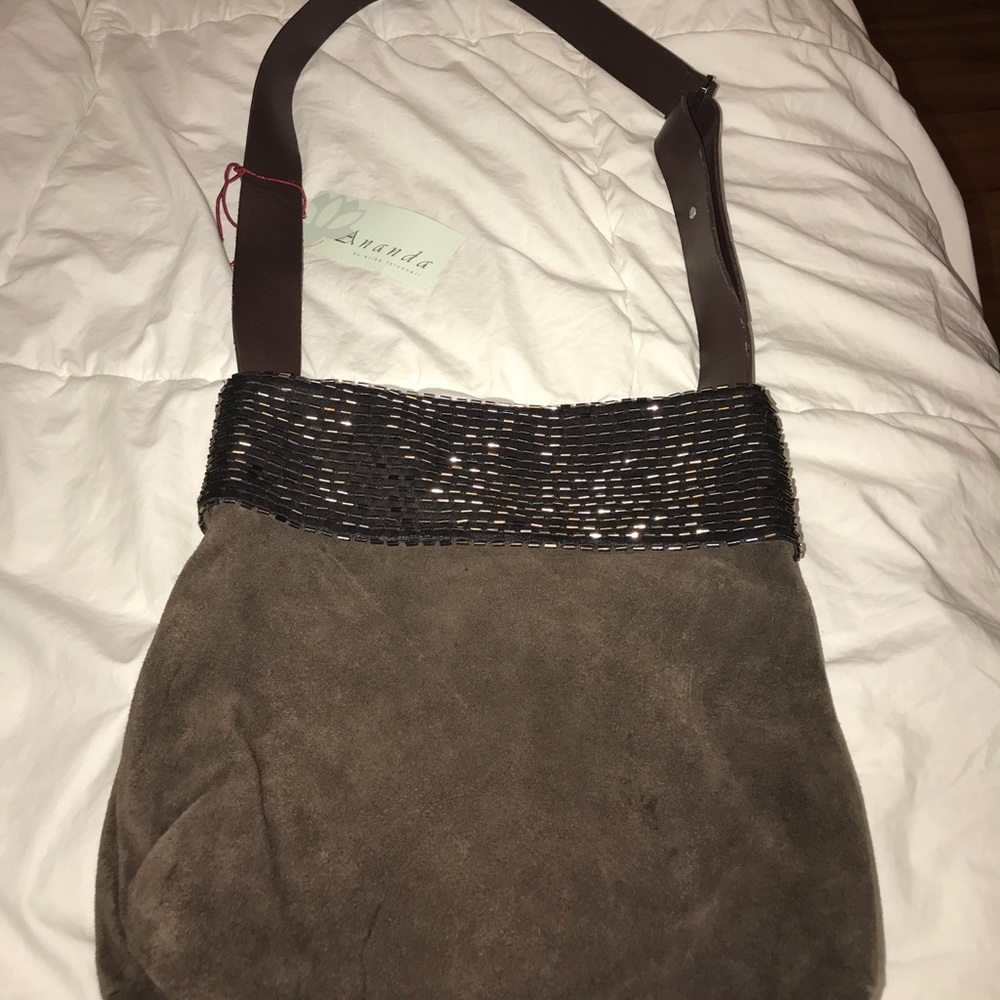 Beautiful Crossbody Suede Bag