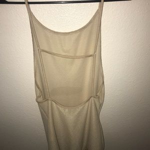 Nude backless bodysuit