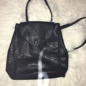 Mini Faux Leather Backpack