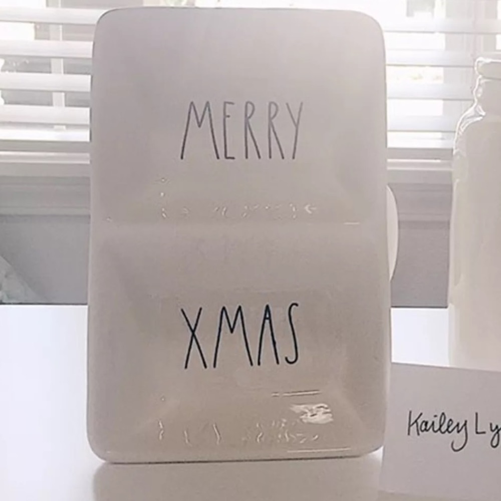 rae dunn merry xmas candy dish