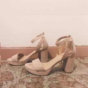 CL by Chinese Laundry Nude Platform Strappy Heels