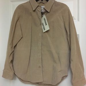 Ladies suede shirt