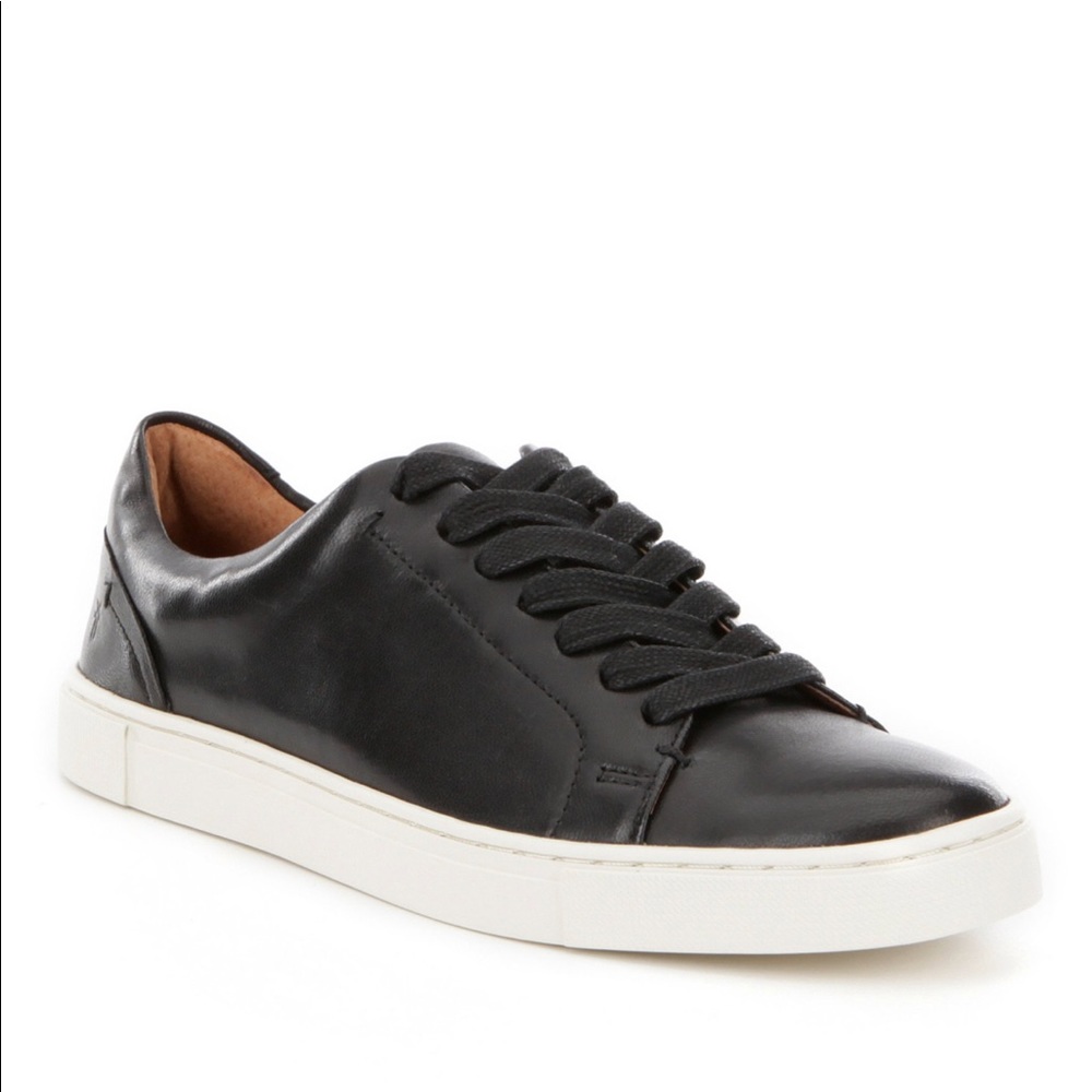 Frye Ivy Low Leather Lace-Up Sneakers