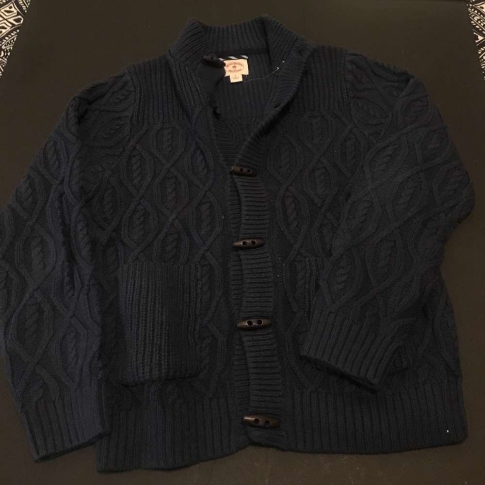Brooks brothers navy cardigan.