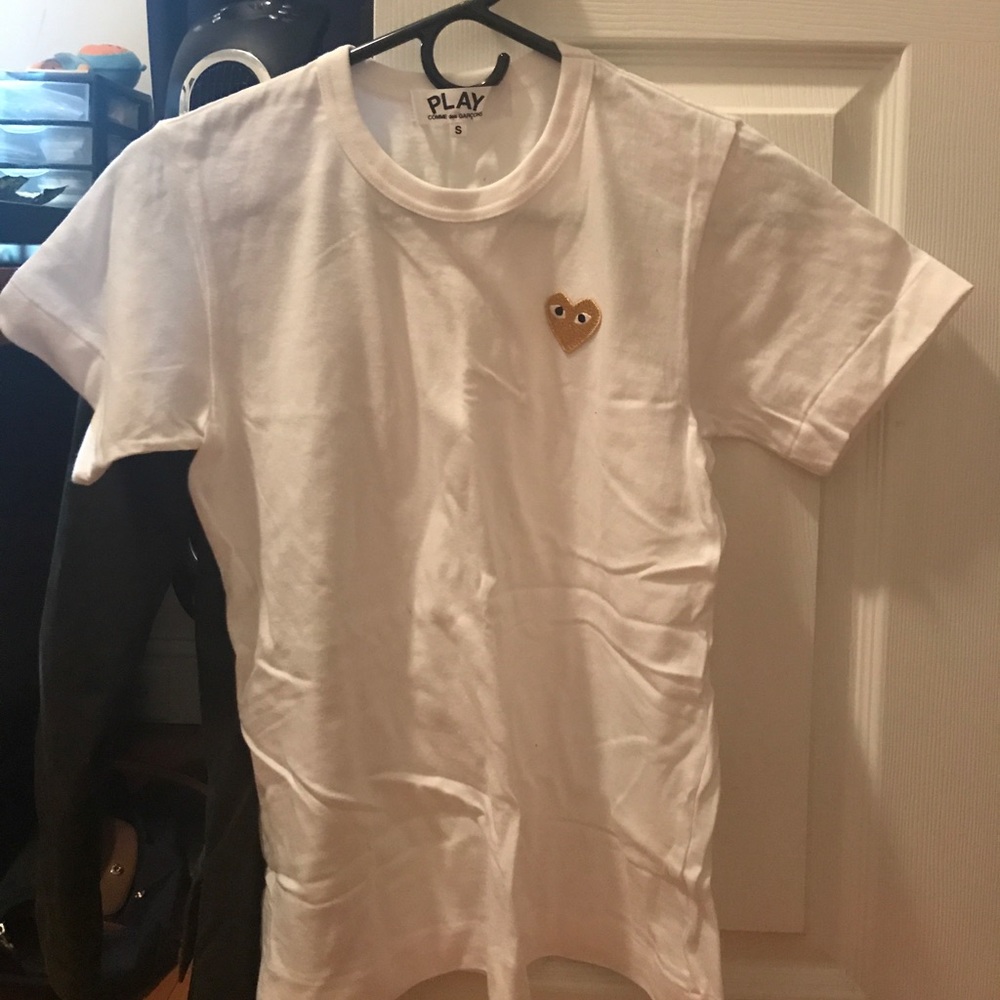 Comme Des Garcons Play White T-Shirt