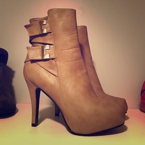 Camel Ankle Boots