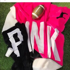 VS pink and black Sherpa