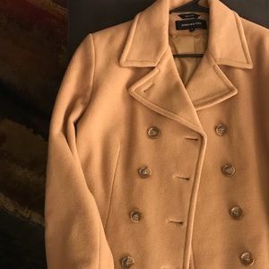 Camel hair peacoat