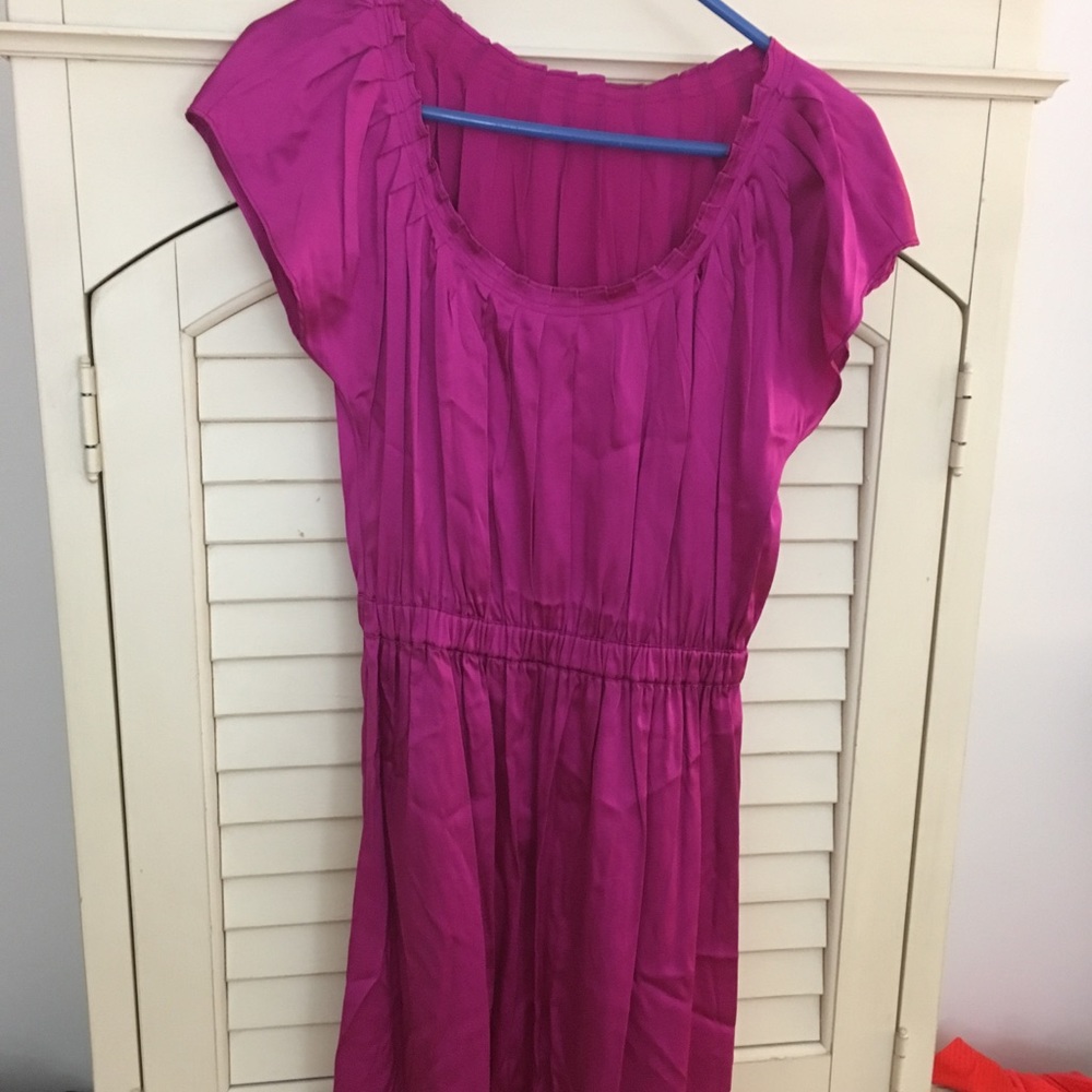 Lauren Moffatt- Pink silk cocktail dress