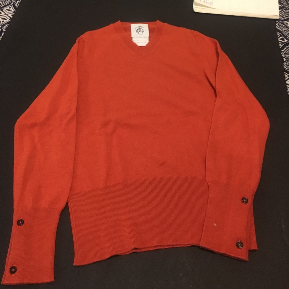 Cashmere sweater black fleece
